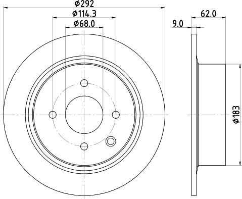 HELLA PAGID 8DD 355 122-981 - Kočioni disk www.molydon.hr