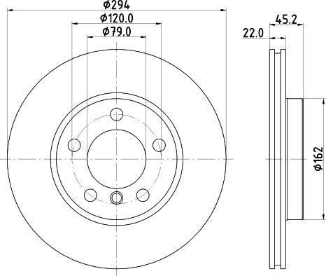 HELLA PAGID 8DD 355 122-931 - Kočioni disk www.molydon.hr