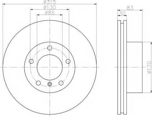 HELLA PAGID 8DD 355 122-492 - Kočioni disk www.molydon.hr