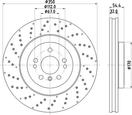 HELLA PAGID 8DD 355 122-541 - Kočioni disk www.molydon.hr