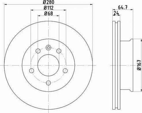 HELLA PAGID 8DD 355 102-631 - Kočioni disk www.molydon.hr