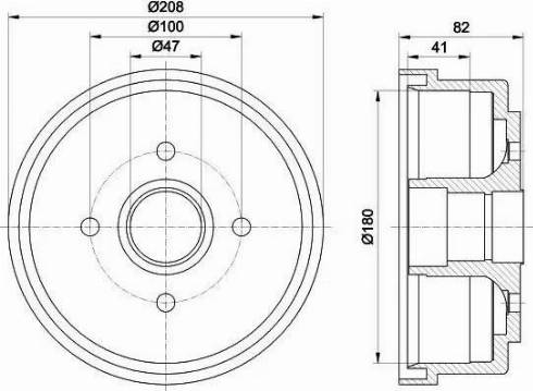 HELLA PAGID 8DT 355 300-981 - Bubanj kočnica www.molydon.hr