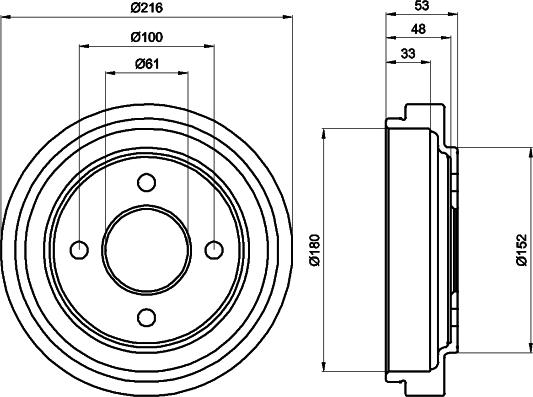 HELLA PAGID 8DT 355 300-441 - Bubanj kočnica www.molydon.hr