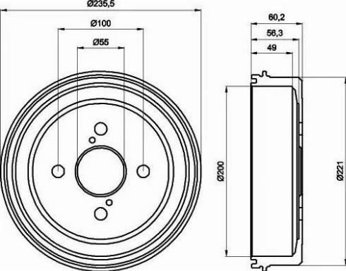 HELLA PAGID 8DT 355 300-511 - Bubanj kočnica www.molydon.hr