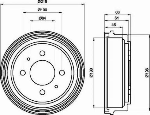 HELLA PAGID 8DT 355 300-531 - Bubanj kočnica www.molydon.hr