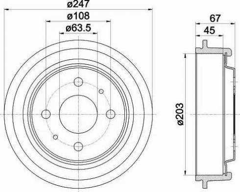 HELLA PAGID 8DT 355 300-101 - Bubanj kočnica www.molydon.hr