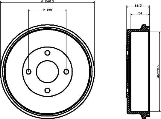 HELLA PAGID 8DT 355 300-181 - Bubanj kočnica www.molydon.hr