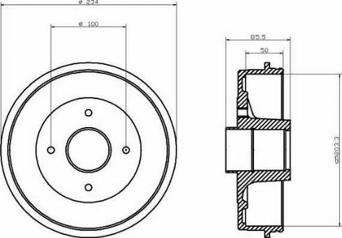 HELLA PAGID 8DT 355 300-241 - Bubanj kočnica www.molydon.hr