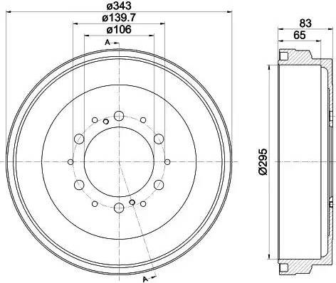 HELLA PAGID 8DT 355 301-911 - Bubanj kočnica www.molydon.hr