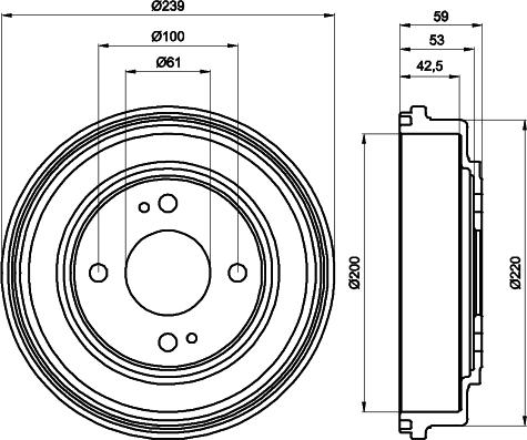 HELLA PAGID 8DT 355 301-981 - Bubanj kočnica www.molydon.hr