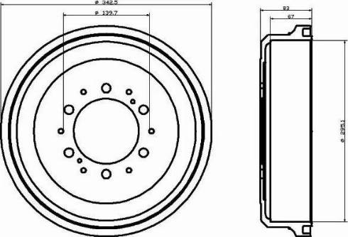 HELLA PAGID 8DT 355 301-491 - Bubanj kočnica www.molydon.hr