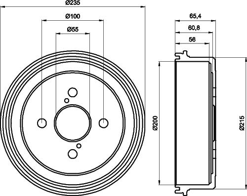 HELLA PAGID 8DT 355 301-501 - Bubanj kočnica www.molydon.hr