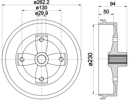 HELLA PAGID 8DT 355 301-671 - Bubanj kočnica www.molydon.hr