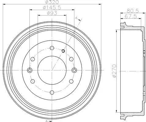 HELLA PAGID 8DT 355 301-051 - Bubanj kočnica www.molydon.hr