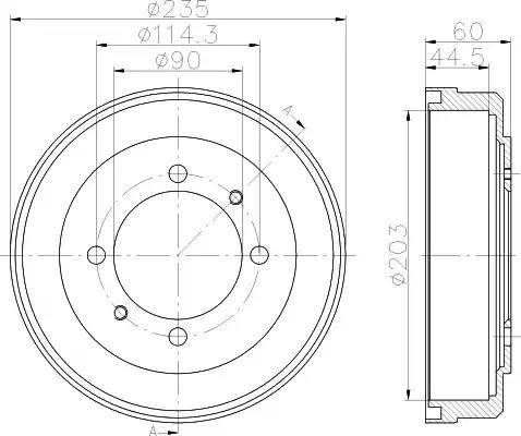 HELLA PAGID 8DT 355 301-061 - Bubanj kočnica www.molydon.hr