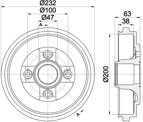 HELLA PAGID 8DT 355 301-031 - Bubanj kočnica www.molydon.hr