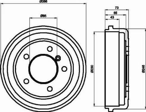 HELLA PAGID 8DT 355 301-151 - Bubanj kočnica www.molydon.hr