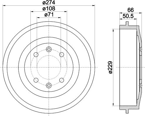 HELLA PAGID 8DT 355 301-231 - Bubanj kočnica www.molydon.hr