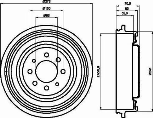 HELLA PAGID 8DT 355 301-271 - Bubanj kočnica www.molydon.hr