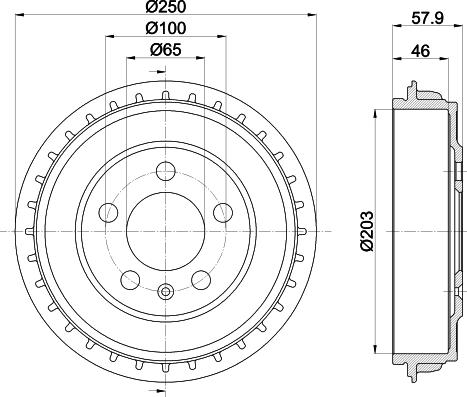 HELLA PAGID 8DT 355 303-441 - Bubanj kočnica www.molydon.hr