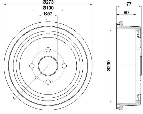 HELLA PAGID 8DT 355 303-451 - Bubanj kočnica www.molydon.hr