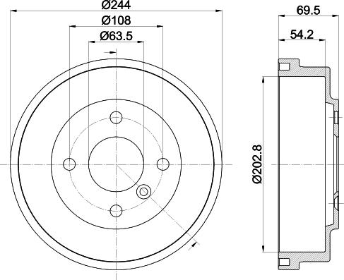 HELLA PAGID 8DT 355 303-421 - Bubanj kočnica www.molydon.hr