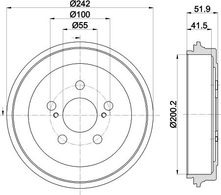 HELLA PAGID 8DT 355 303-601 - Bubanj kočnica www.molydon.hr