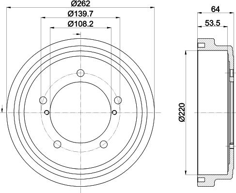 HELLA PAGID 8DT 355 303-171 - Bubanj kočnica www.molydon.hr