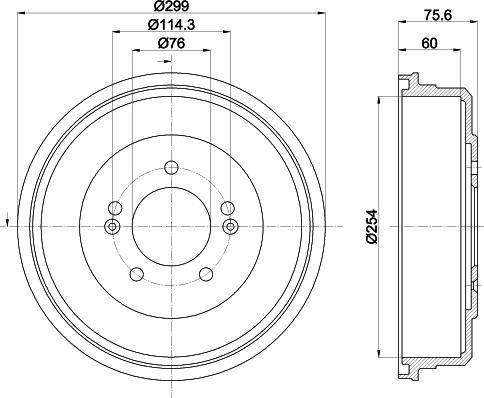 HELLA PAGID 8DT 355 303-351 - Bubanj kočnica www.molydon.hr