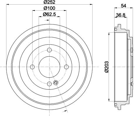 HELLA PAGID 8DT355303301 - Bubanj kočnica www.molydon.hr