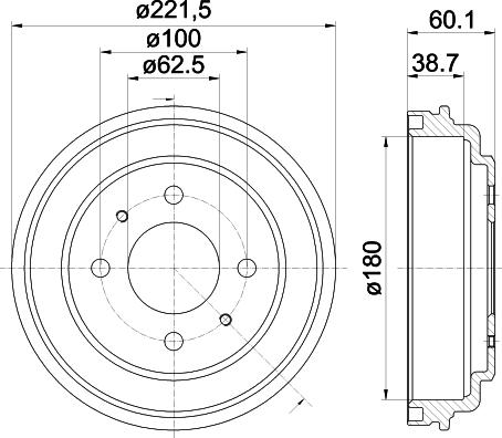 HELLA PAGID 8DT 355 302-451 - Bubanj kočnica www.molydon.hr