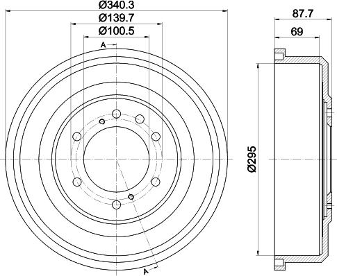 HELLA PAGID 8DT 355 302-621 - Bubanj kočnica www.molydon.hr