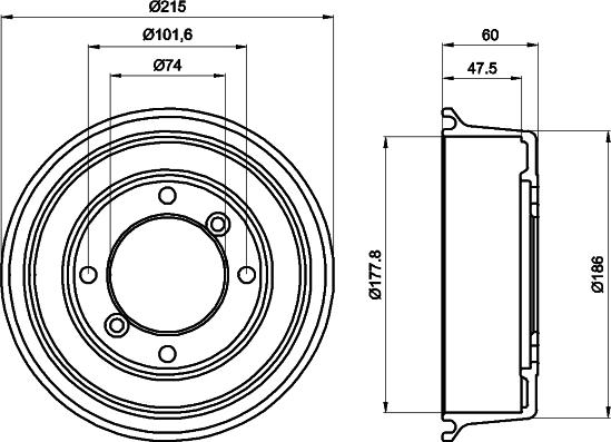 HELLA PAGID 8DT 355 302-041 - Bubanj kočnica www.molydon.hr