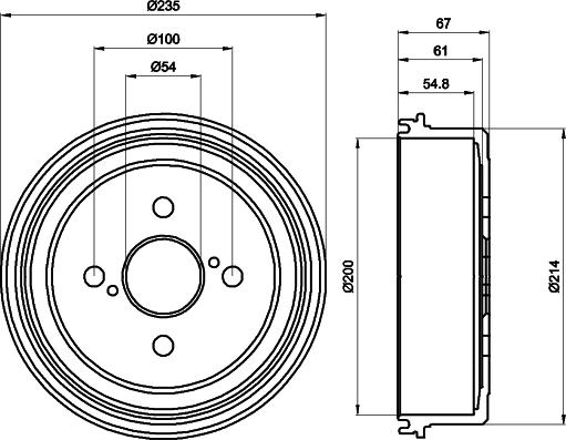 HELLA PAGID 8DT 355 302-161 - Bubanj kočnica www.molydon.hr