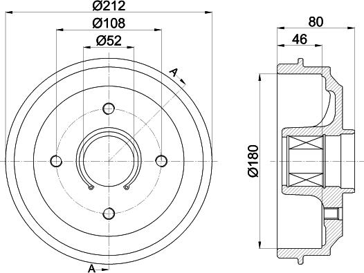 HELLA PAGID 8DT 355 302-811 - Bubanj kočnica www.molydon.hr