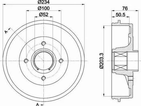 HELLA PAGID 8DT 355 302-831 - Bubanj kočnica www.molydon.hr