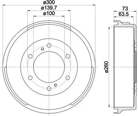 HELLA PAGID 8DT 355 302-361 - Bubanj kočnica www.molydon.hr