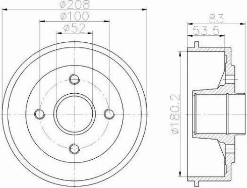 HELLA PAGID 8DT 355 302-231 - Bubanj kočnica www.molydon.hr