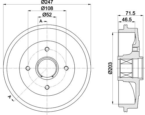 HELLA PAGID 8DT 355 302-791 - Bubanj kočnica www.molydon.hr