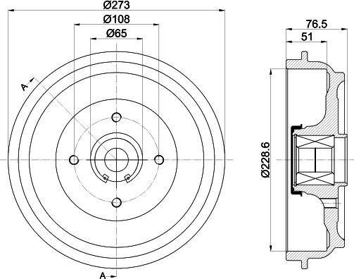 HELLA PAGID 8DT 355 302-771 - Bubanj kočnica www.molydon.hr