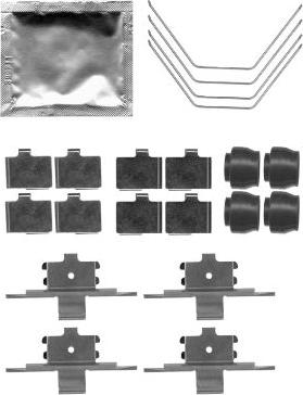 HELLA PAGID 8DZ 355 204-951 - Komplet pribora, Pločica disk kočnice www.molydon.hr