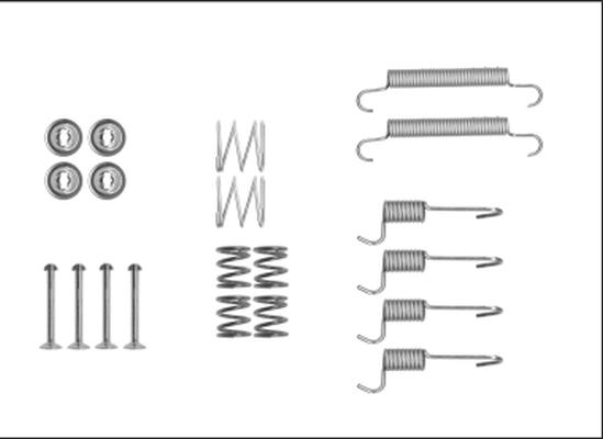 HELLA PAGID 8DZ 355 205-931 - Komplet pribora, kočione papuce rucne kočnice www.molydon.hr