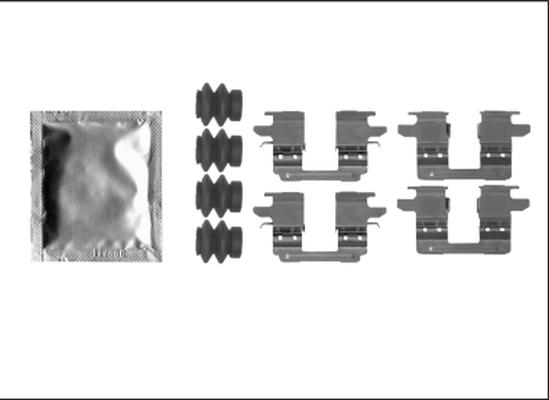 HELLA PAGID 8DZ 355 205-531 - Komplet pribora, Pločica disk kočnice www.molydon.hr