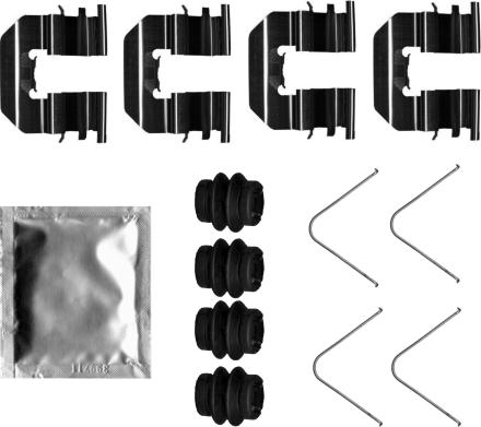 HELLA PAGID 8DZ 355 206-961 - Komplet pribora, Pločica disk kočnice www.molydon.hr