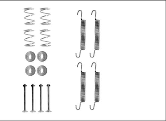 HELLA PAGID 8DZ 355 206-141 - Komplet pribora, kočione papuce rucne kočnice www.molydon.hr