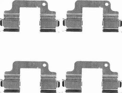 HELLA PAGID 8DZ 355 203-371 - Komplet pribora, Pločica disk kočnice www.molydon.hr