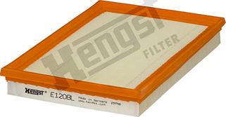 Hengst Filter E1208L - Filter za zrak www.molydon.hr