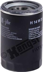 Hengst Filter H14W26 - Filter za ulje www.molydon.hr