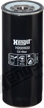 Hengst Filter H200W20 - Filter za ulje www.molydon.hr