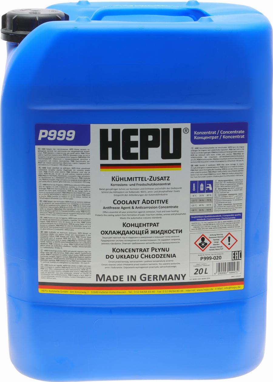 Hepu P999-020 - Antifriz - zaštita od smrzavanja www.molydon.hr